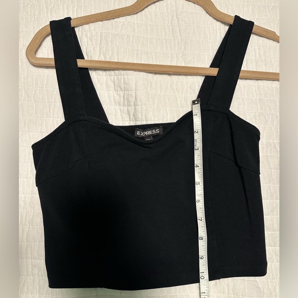 Express Women's Black Crop Top